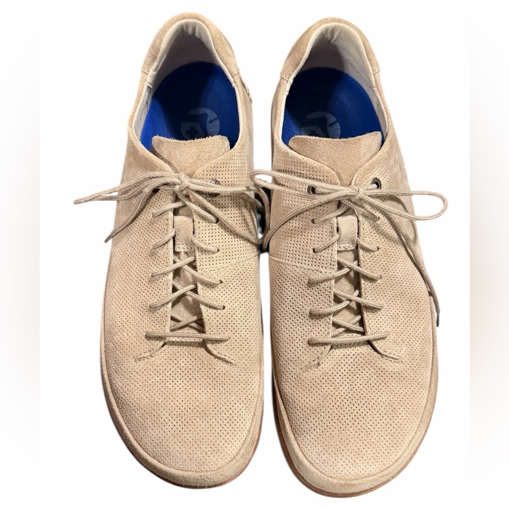 BIRKENSTOCK Honnef Low Light Suede Leather Shoe Sandcastle Mens Size 12 US 45 EU - Picture 3 of 8